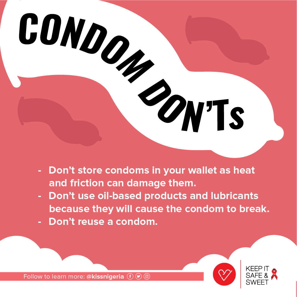 Condom Don'ts