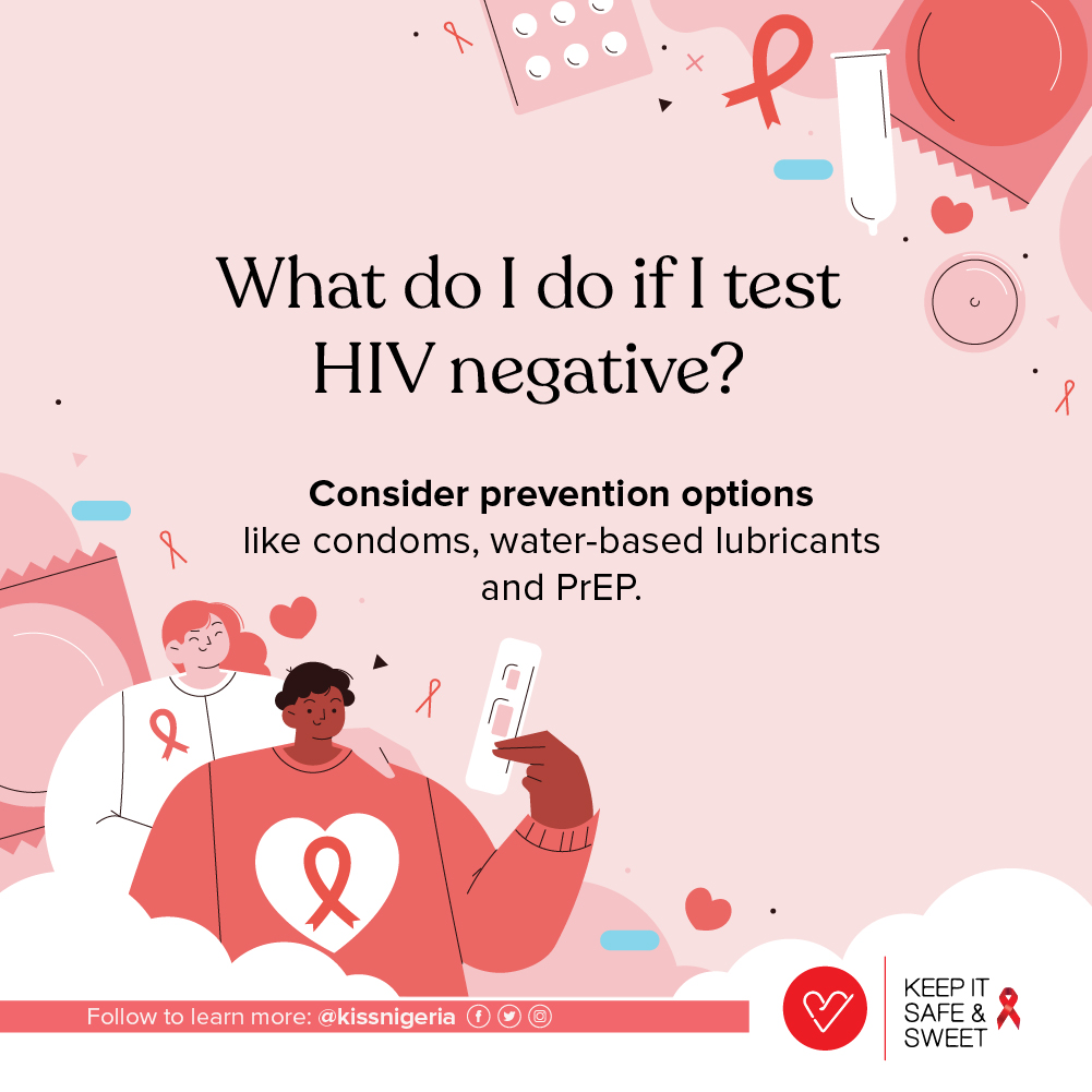 What do I do if I test HIV Negative