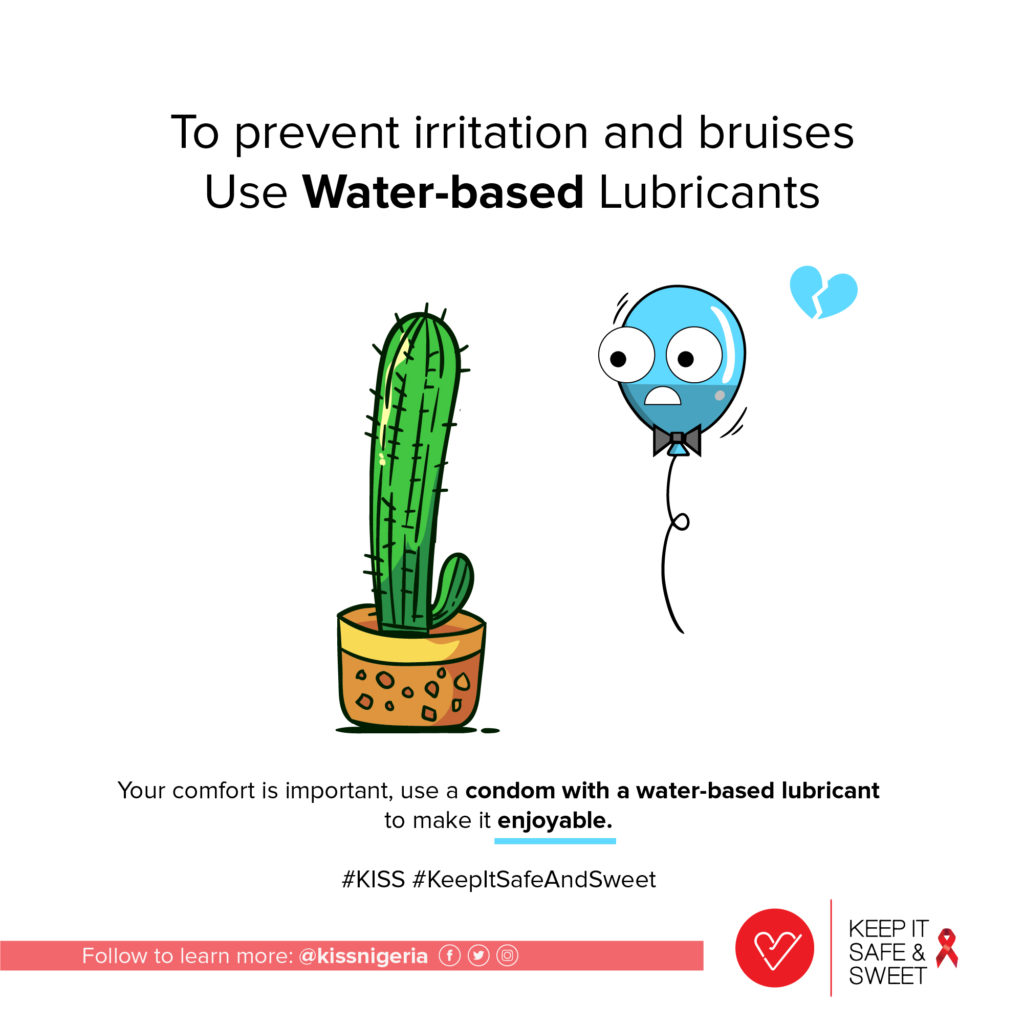 To prevent irritation and bruises, Use Water-Based Lubricants